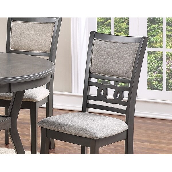 Dining Chair Set of 2 Side Chairs Cushion Seats Unique Back Kitchen Breakfast Chairs