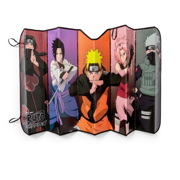 Just Funky Naruto Shippuden Characters Sunshade For Car Windshield 58 X 28 Inches