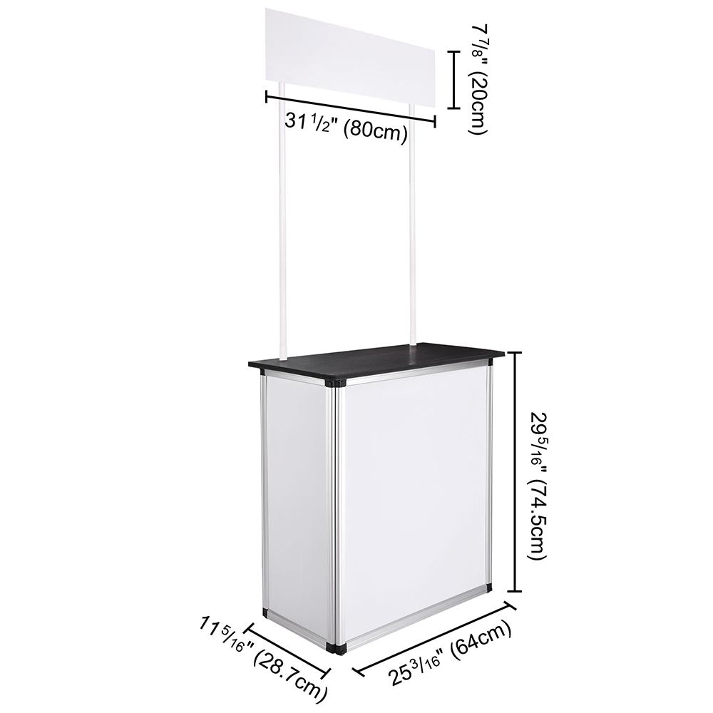 Yescom Foldable Promotional Trade Show Counter Wood Countertop Demo