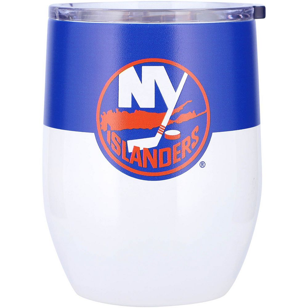 New York Islanders 16oz. Colorblock Stainless Steel Curved Tumbler