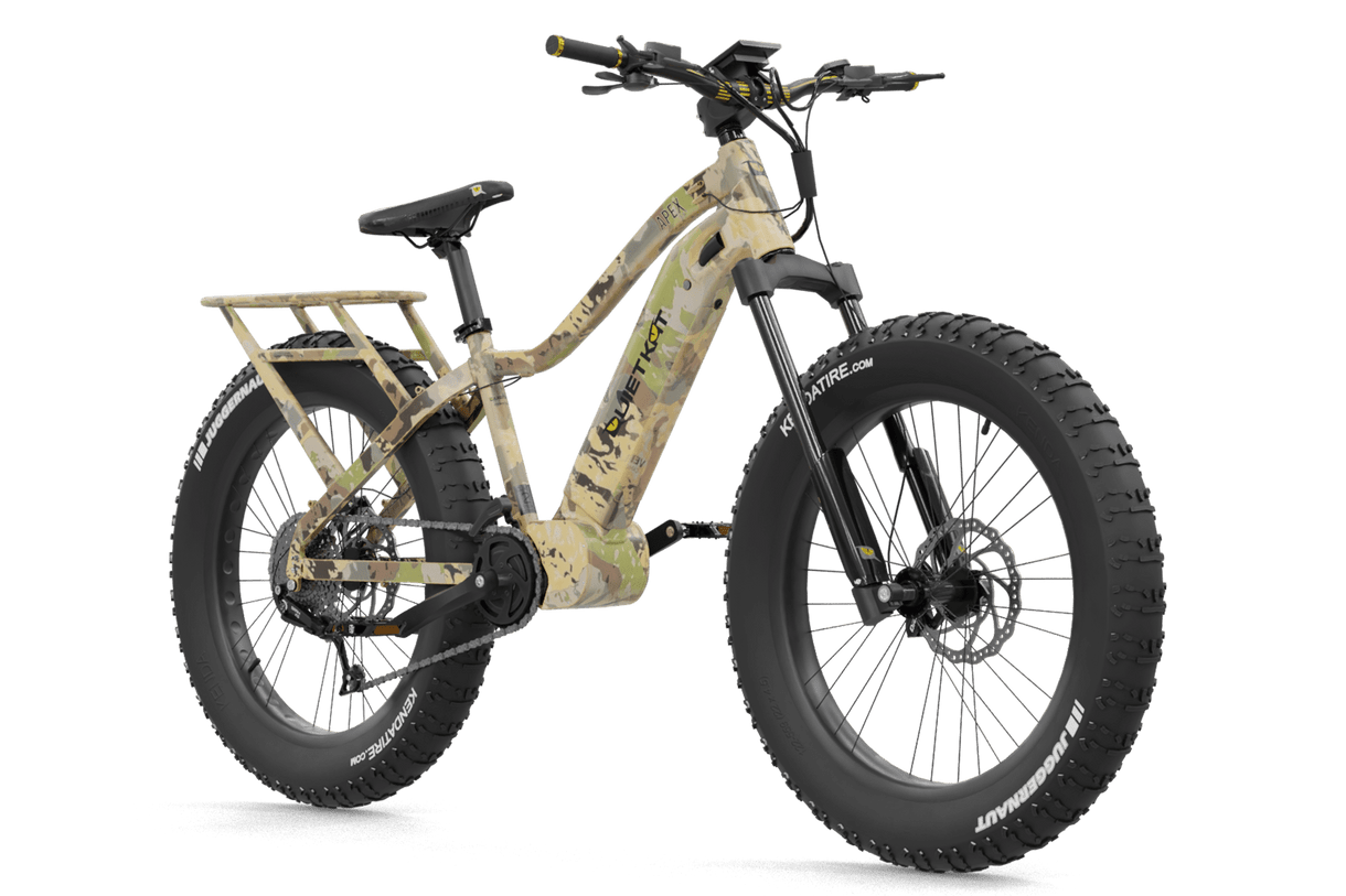 Quietkat APEX E-BIKE Mid Drive Motor Fat Tire Electric Hunting Bike