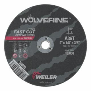 Weiler 804 56099 4 X 1/8 Wolv Ty1 C O Whl  A36T  3...