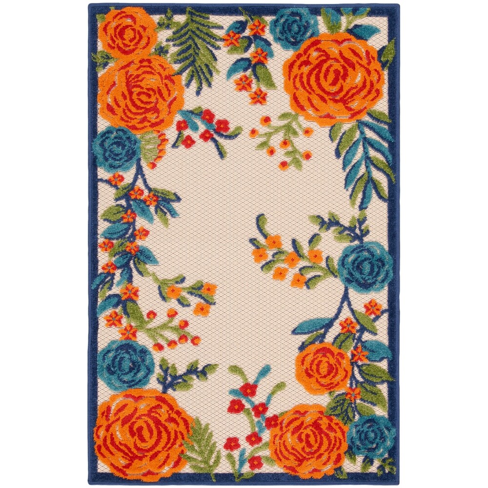 Nourison Aloha Indoor/Outdoor Floral Area Rug