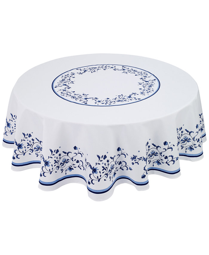 Avanti Portmeirion Blue Portofino 70 Round Tablecloth