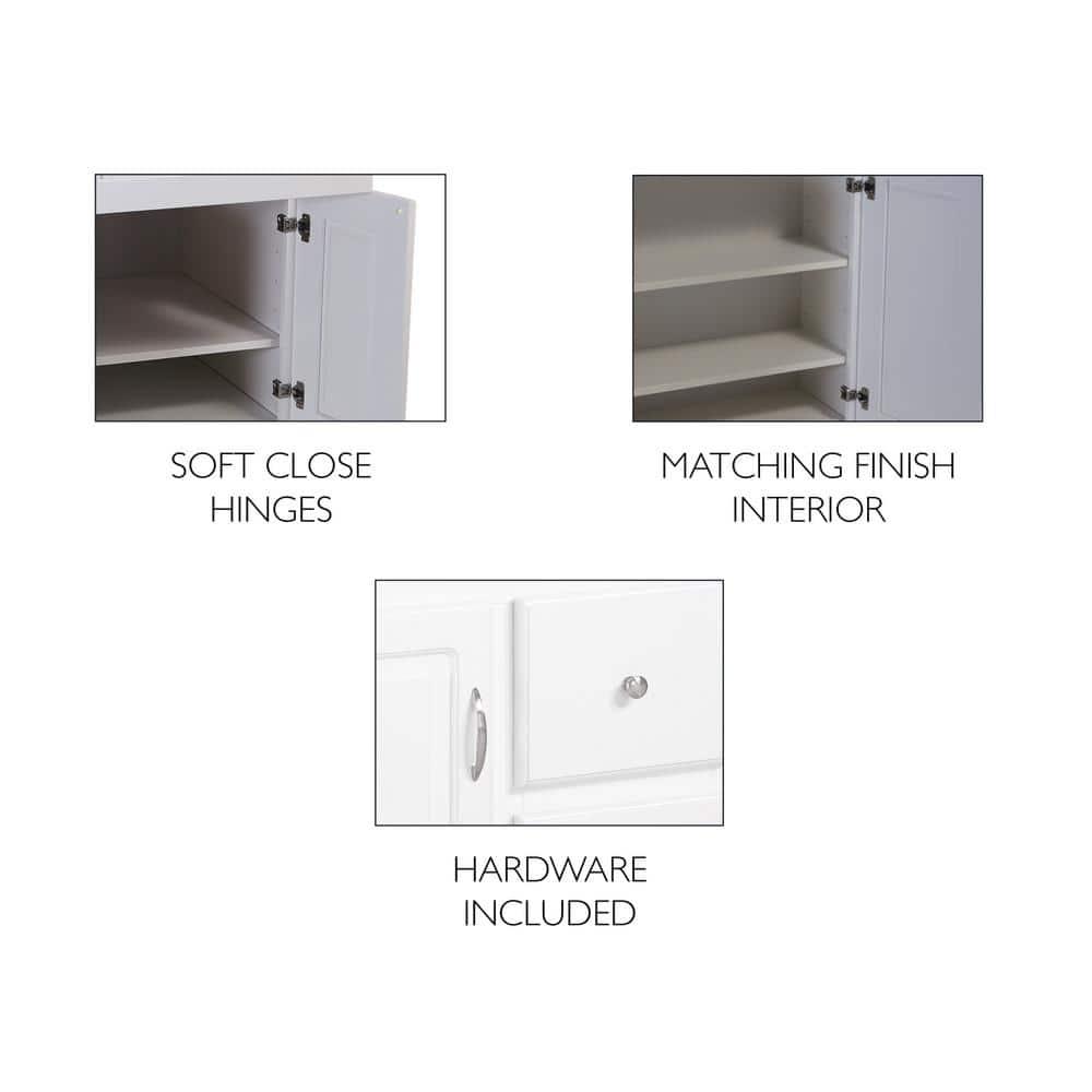 Design House Brookings 24 in W x 21 in D 2Door Shaker Style Bath Vanity Cabinet Only in White