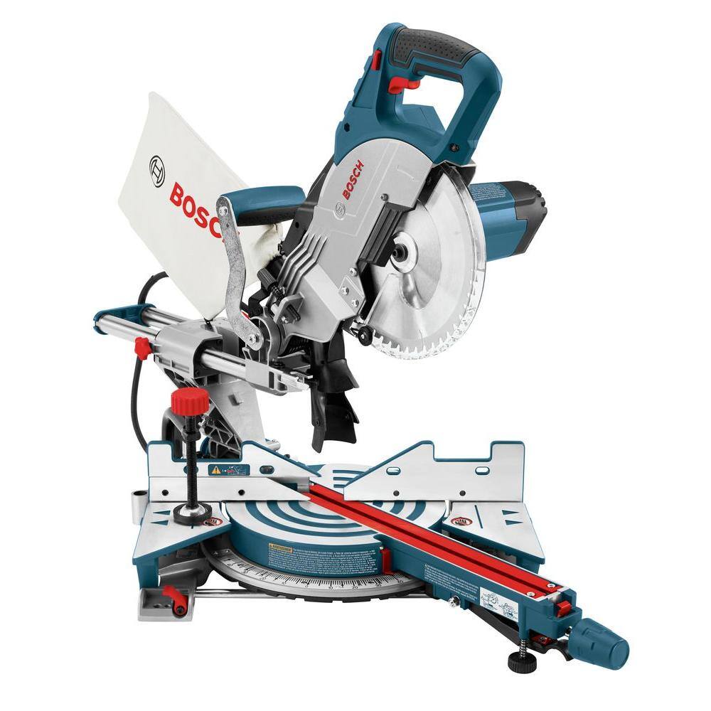 Bosch 12 Amp 8-12 in. Corded Portable Single Bevel Sliding Compound Miter Saw with 48-Tooth Carbide Blade CM8S