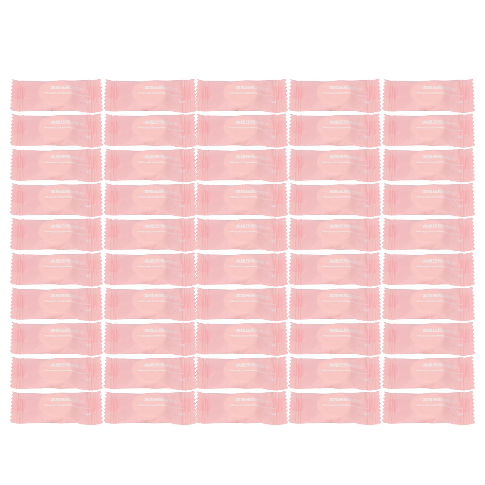 50pcs Disposable Compressed Face Towel Compressed Cotton Washcloth For Household Beauty Salon