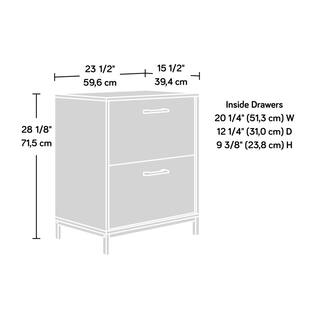 SAUDER North Avenue Charter Oak Decorative Lateral File Cabinet with 2-Drawers 427280