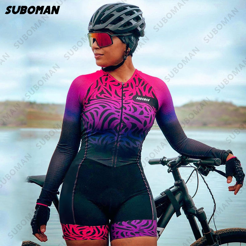 2022 Women's mountain bike Jumpsuit Summer suboman Breathable cycling Clothing Long Sleeve monkey Motocross Overalls Equipment