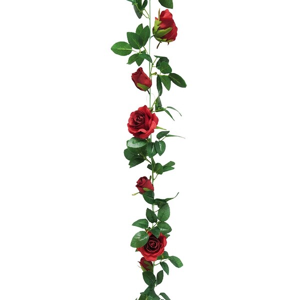 6ft Artificial Rose Flower Garland Hanging Vine