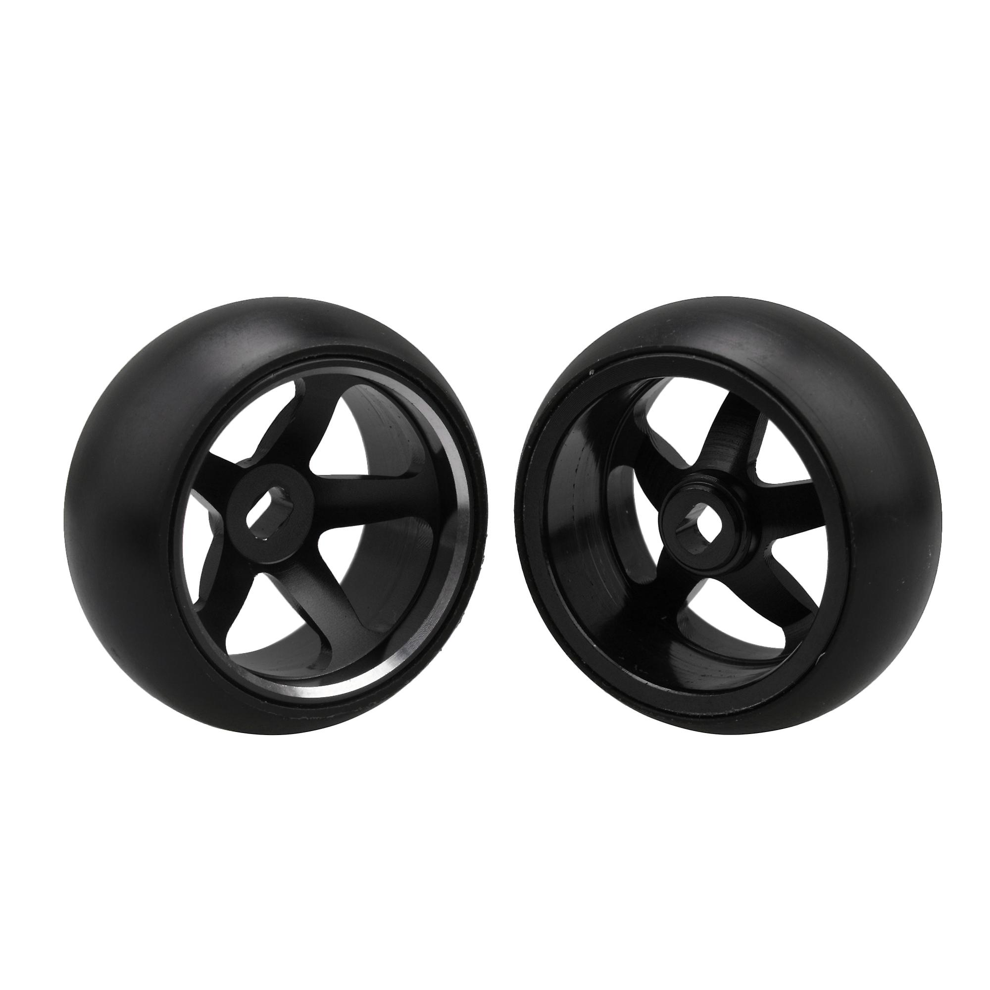 4Pcs RC Car 5 Spoke Black Wheel Hub Tyre Replacement for WL 1:28 K969