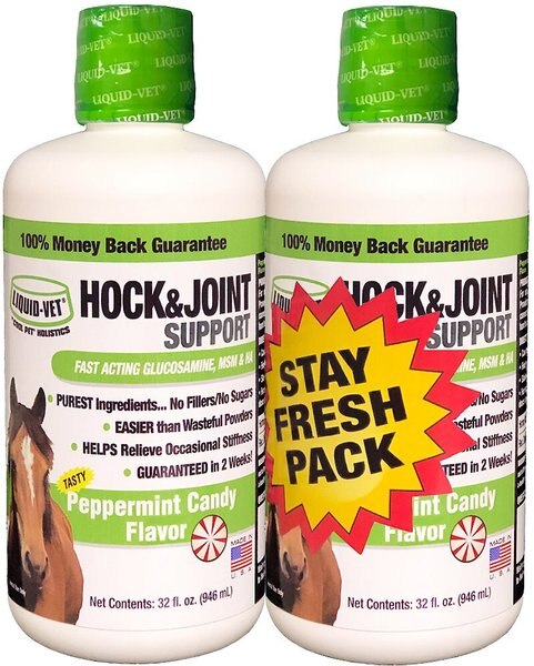 Liquid-Vet Hock and Joint Support Peppermint Flavor Liquid Horse Supplement