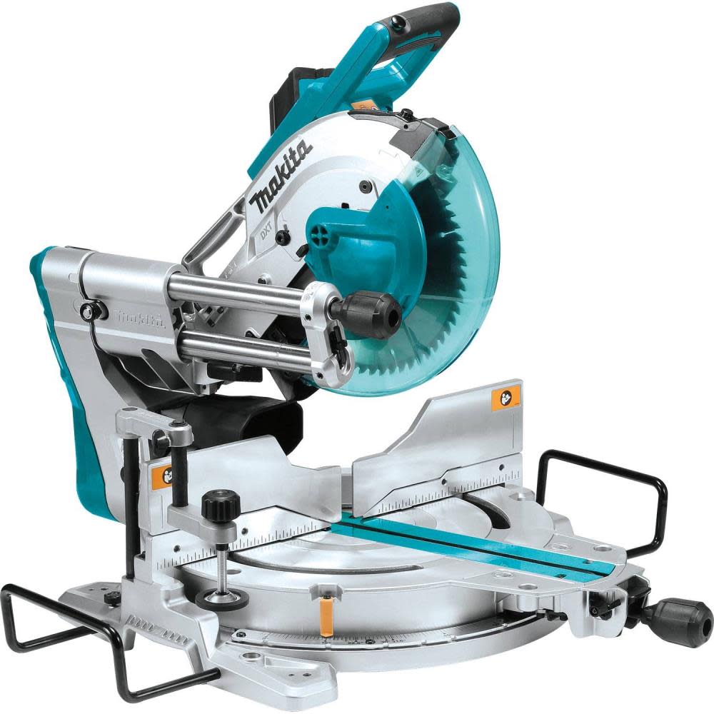 10 Dual-Bevel Sliding Compound Miter Saw with Laser and Stand ;