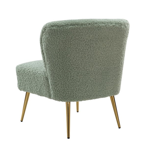 Exadius Contemporary Upholstered Accent Side Chair with Metal Legs by HULALA HOME