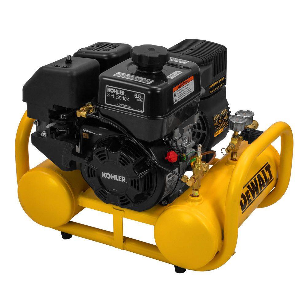 DW 4 Gal. 155 PSI Kohler Gas Powered Oil Free Portable Air Compressor DXCMTA6590412