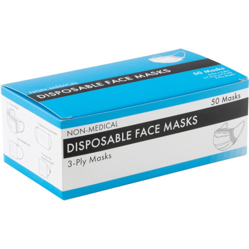 Advantus 3-Ply Disposable Face Masks (39149)