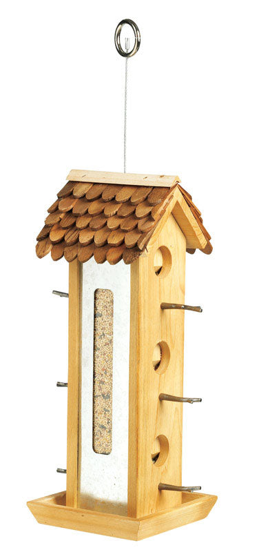 TIN JAY WOOD FEEDER 2LB