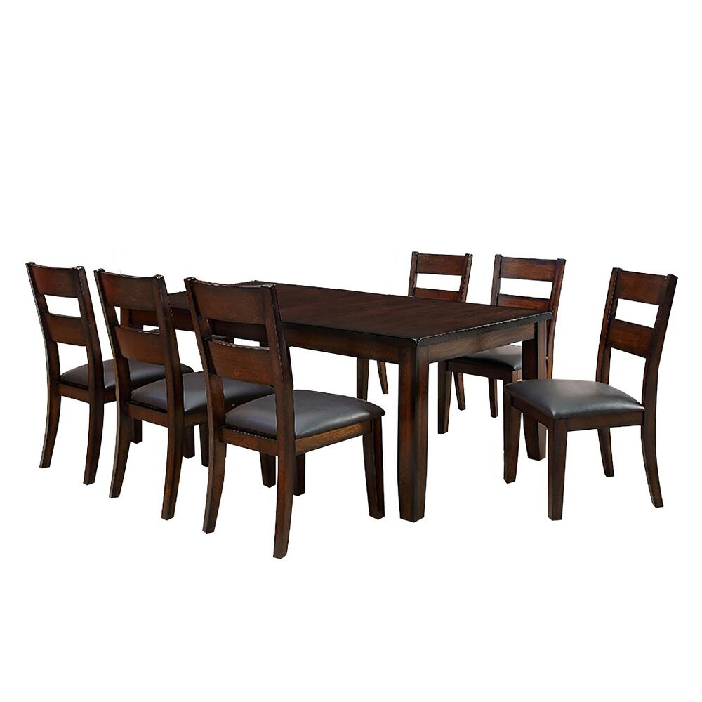 Rectangular Dining Set in Dark Cherry