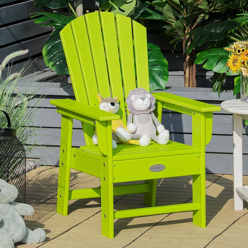 Patio Kids' Adirondack Chair with Ergonomic Backrest