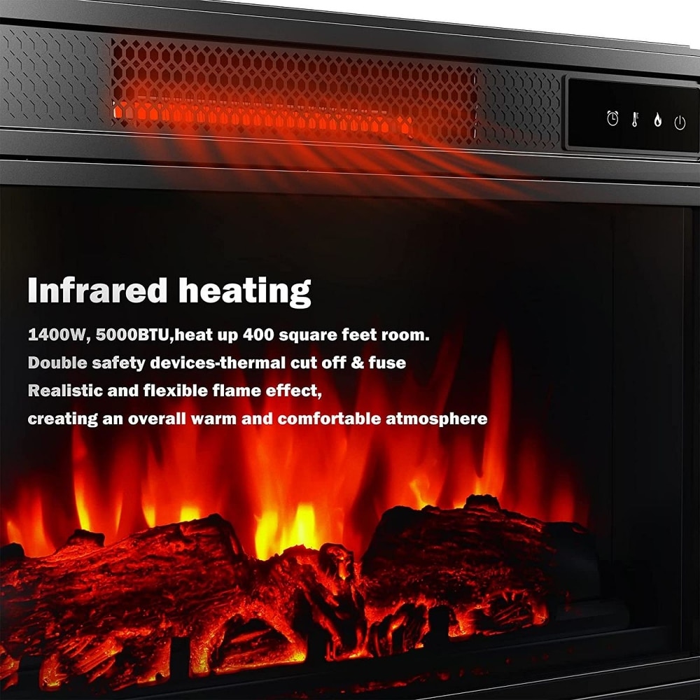 26 in. W Indoor Electric Heater Fireplace Insert   N/A