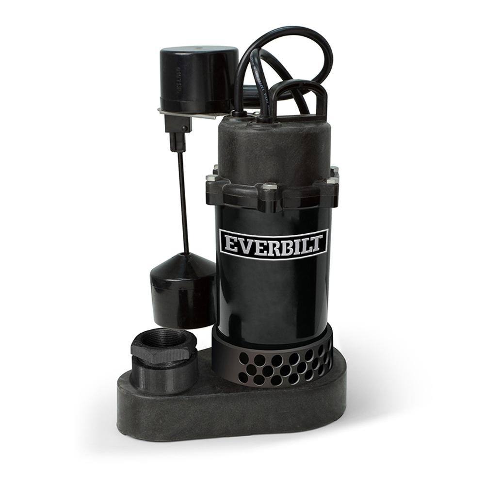 Everbilt 12 HP Aluminum Sump Pump Vertical Switch HDSP50V