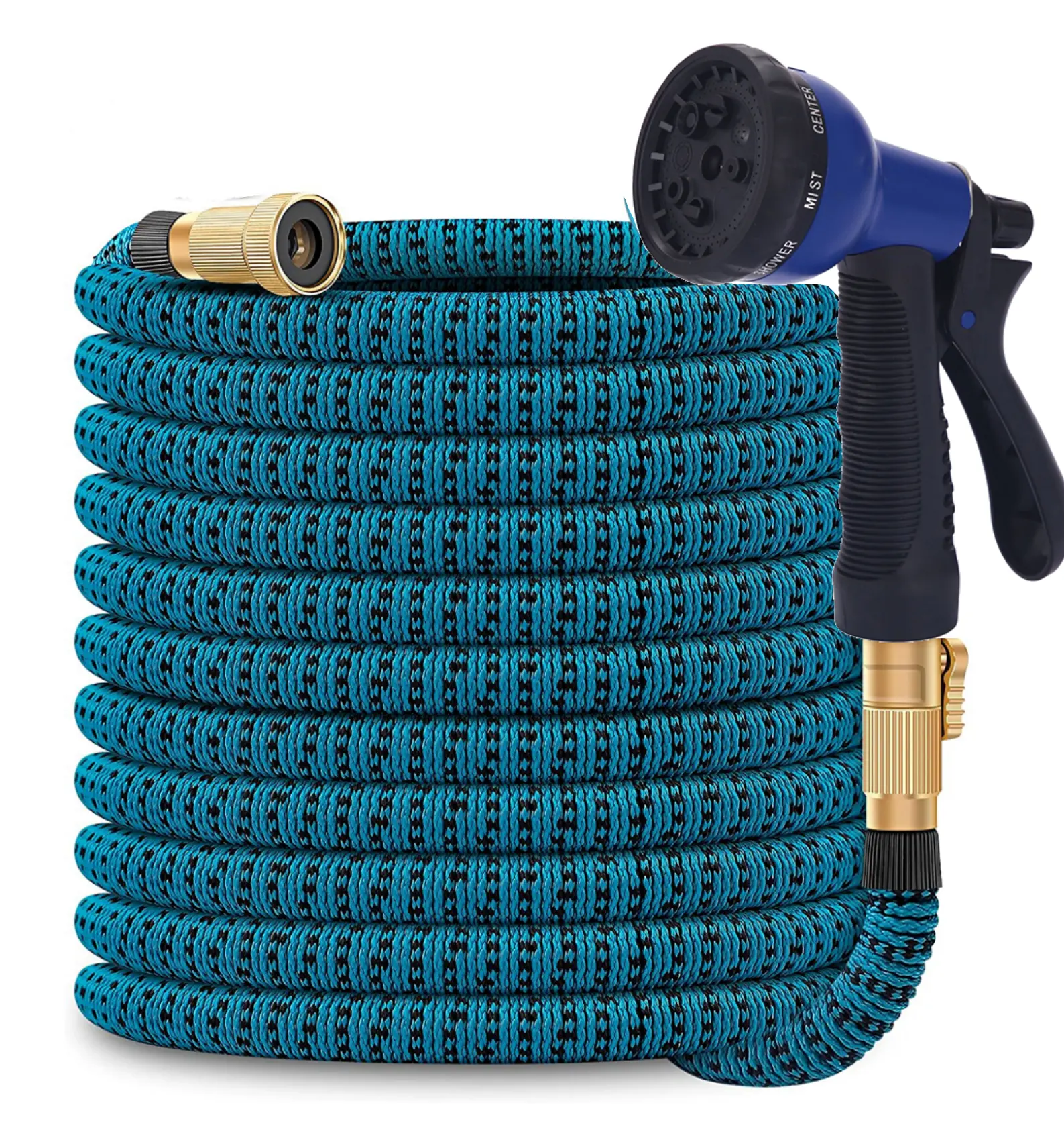 Lake Blue Summer Hot Sale  Expandable Garden Hose 3300D Fabrics Garden Supplies for watering and Car Washing