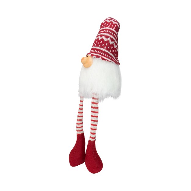 Red And White Smiling Gnome Christmas Decoration