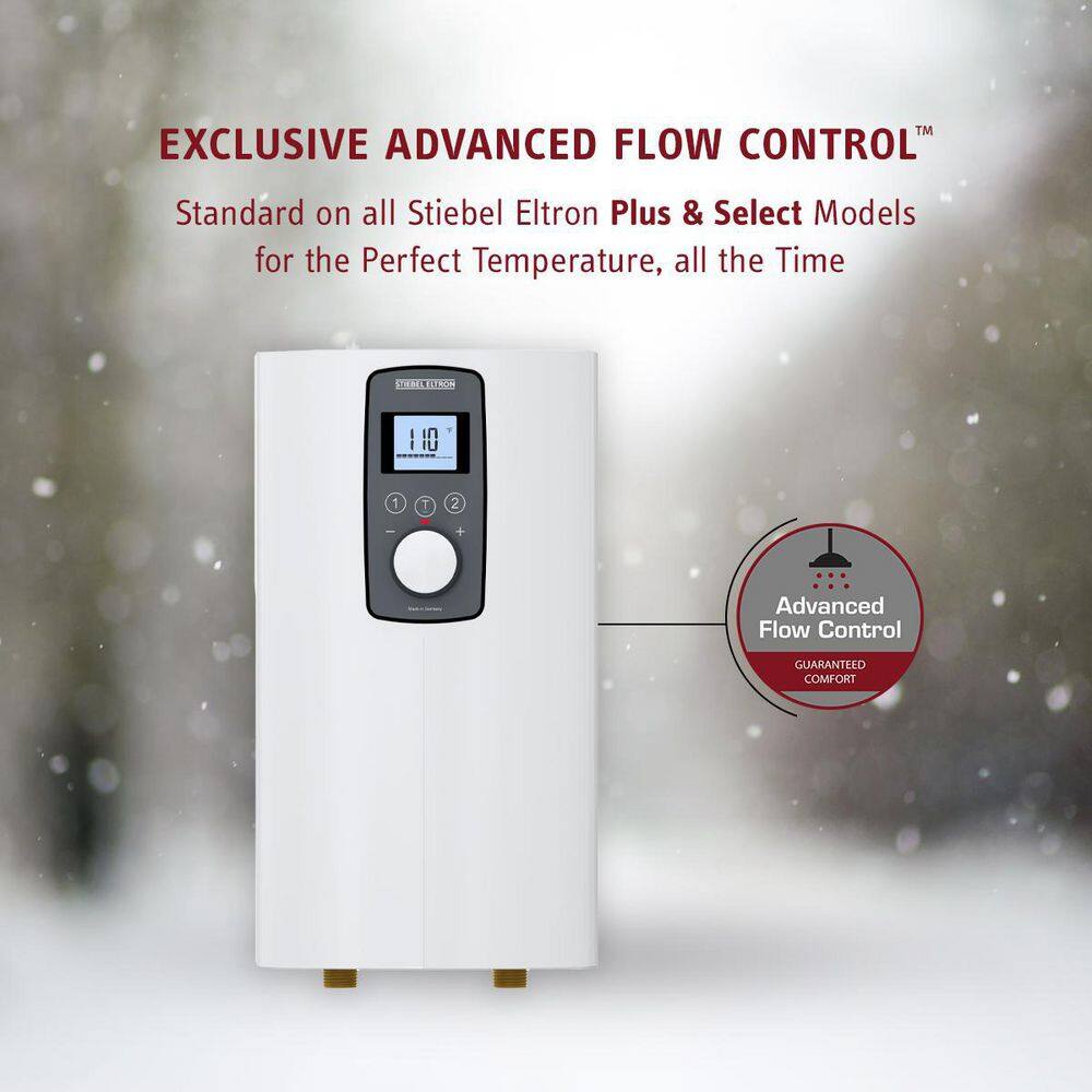 Stiebel Eltron DHX 15 Select Self Modulating and Advanced Flow Control 14.4 kW 2.93 GPM Point-of-Use Tankless Electronic Water Heater DHX 15 Select