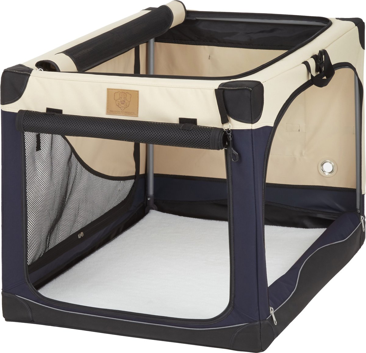 Precision Pet Products 4-Door Collapsible Soft-Sided Dog Crate