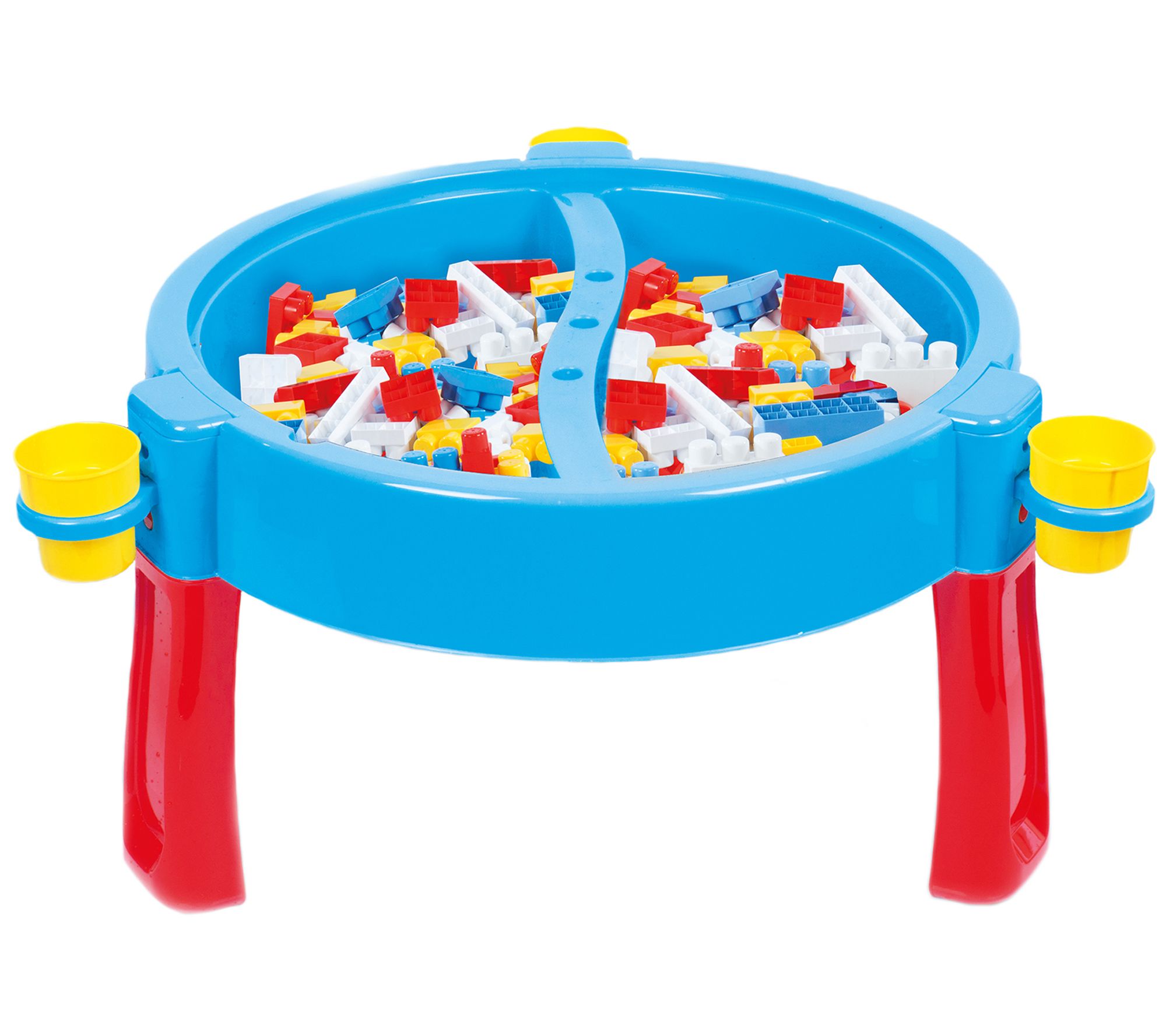 Dolu Toys 2-in-1 Activity Table With 100 JumboBlocks