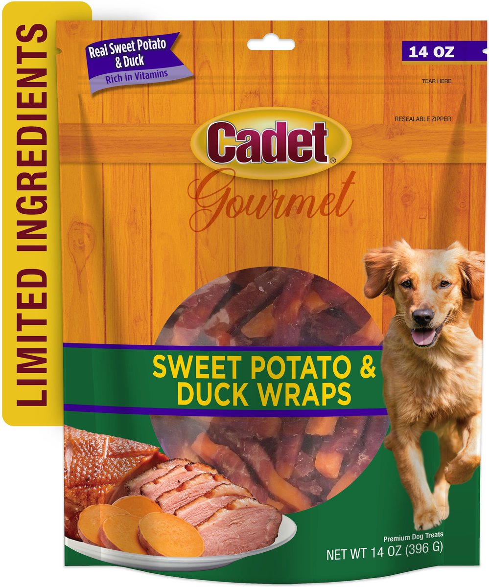 Cadet Gourmet Sweet Potato and Duck Wrapped Dog Treats