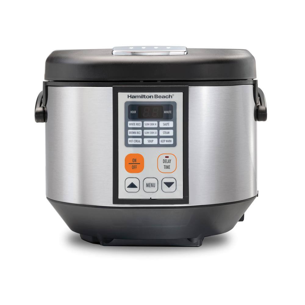 Hamilton Beach 4.5 Qt. Stainless Steel Digital Multi Slow Cooker 37523