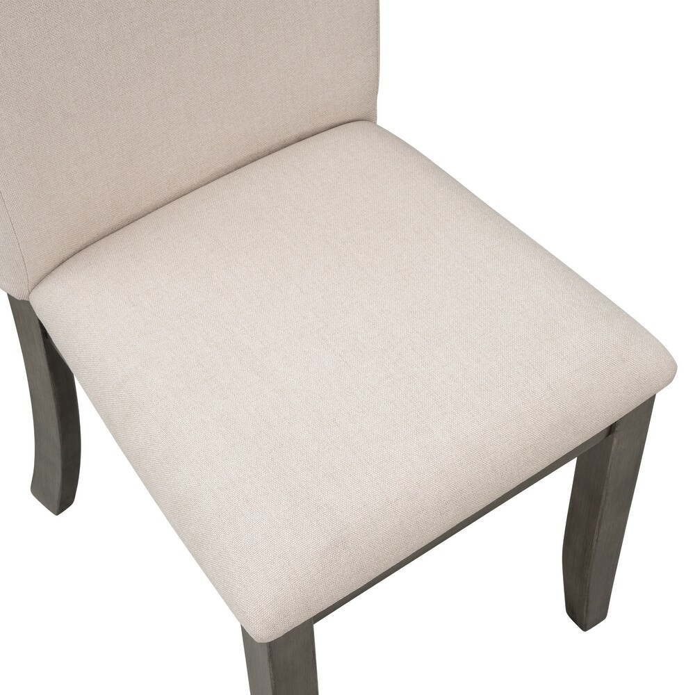 4 Piece Upholstered Wood Dining Chair