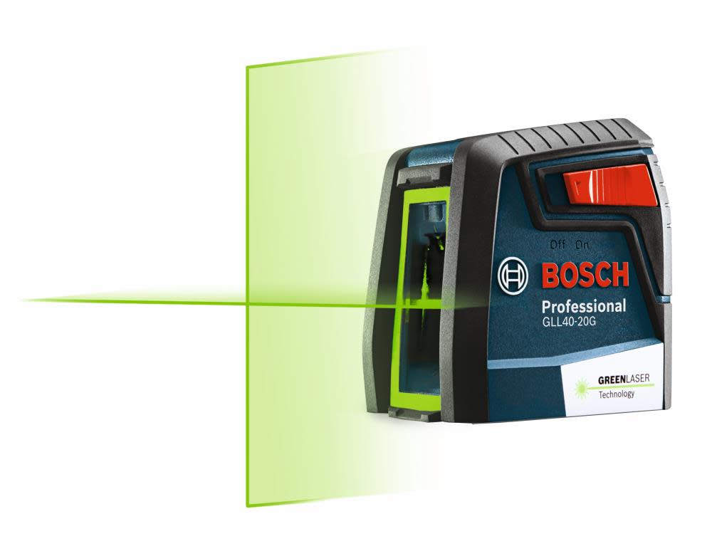 Bosch Green-Beam Self-Leveling Cross-Line Laser GLL40-20G from Bosch