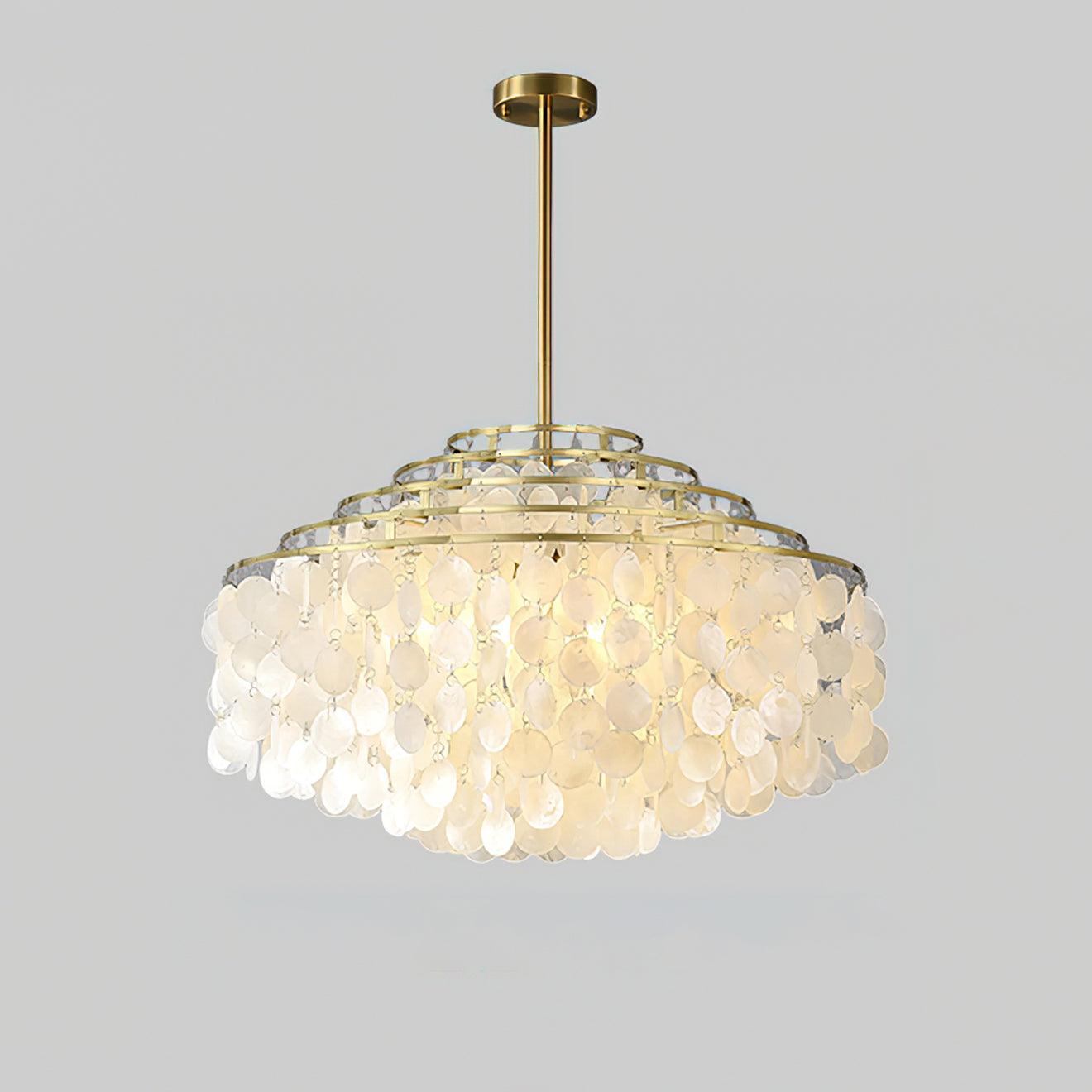 Round Shell Chandelier B