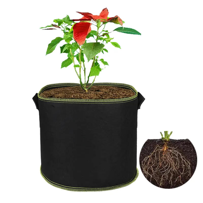 1 / 2 / 3 / 5 / 10 / 20 / 30 / 40 / 50 / 100 / 200/300 gallon garden supplies eco friendly breathable plant bag felt grow bags