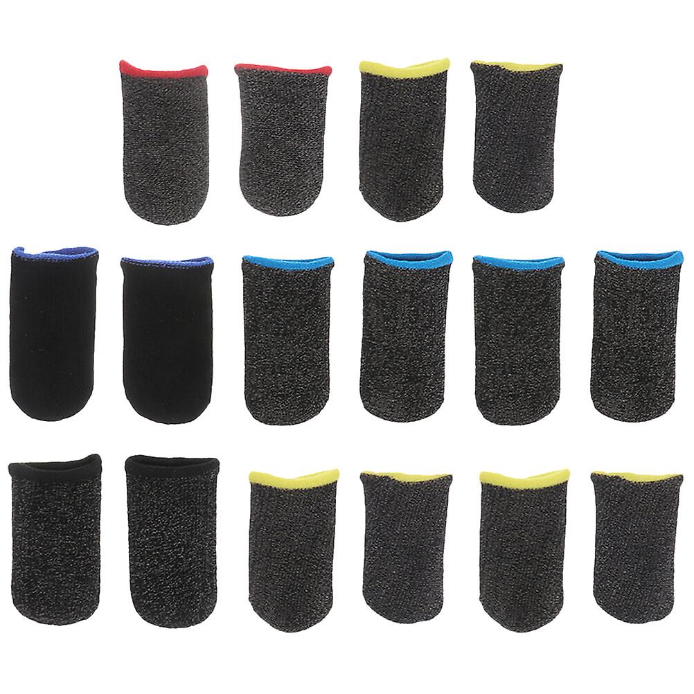 8 Pairs Of Sweat-resistant Finger Covers Protective Finger Protectors Screen Finger Sleeves Thin Fingertips