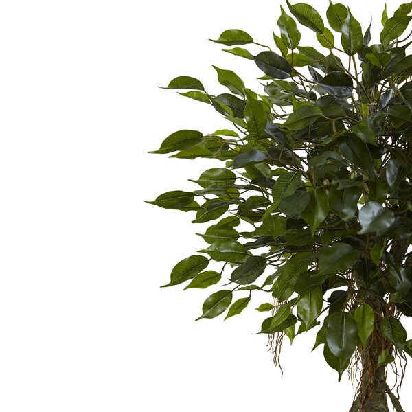 Nearly Natural 52inch Ficus Tree with White Planter