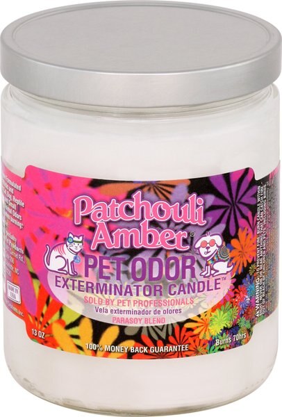 Pet Odor Exterminator Patchouli Amber Deodorizing Candle