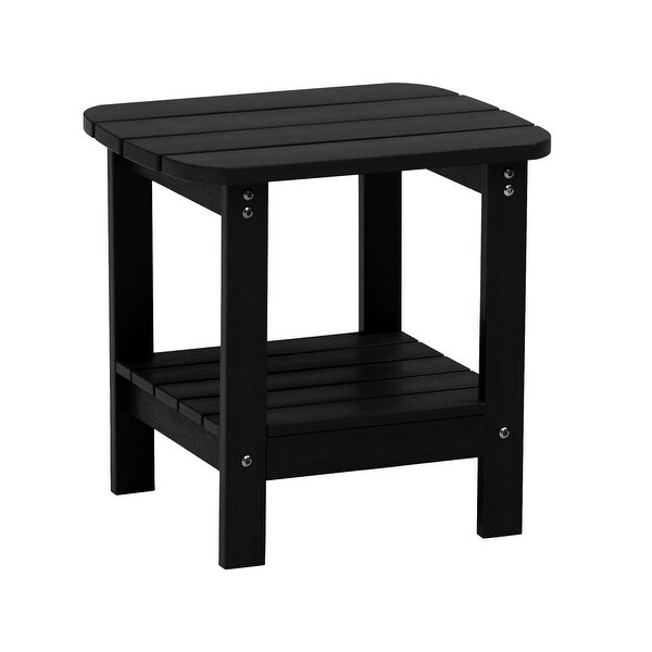 Clihome HIPS Outdoor Double Floor Resin Side Table