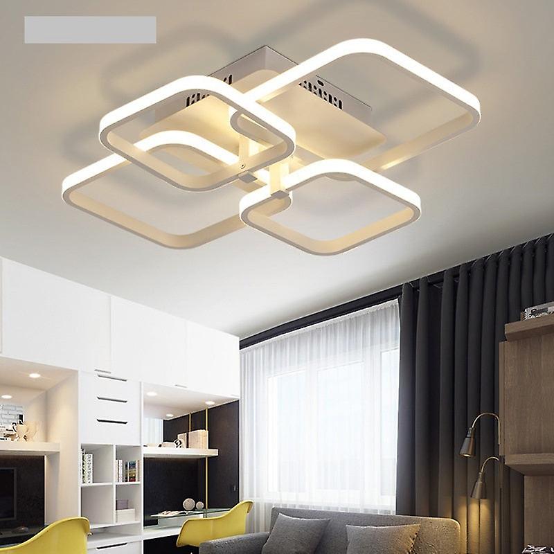 4 Heads LED Ceiling Light， Modern 60W Cool White Ceiling Light， for Living Room， Bedroom