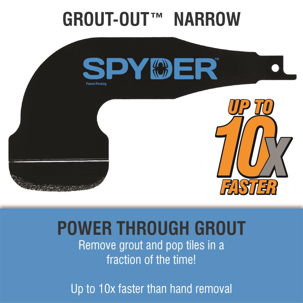 Reciprocating Saw Grout Removal Tool Attachment