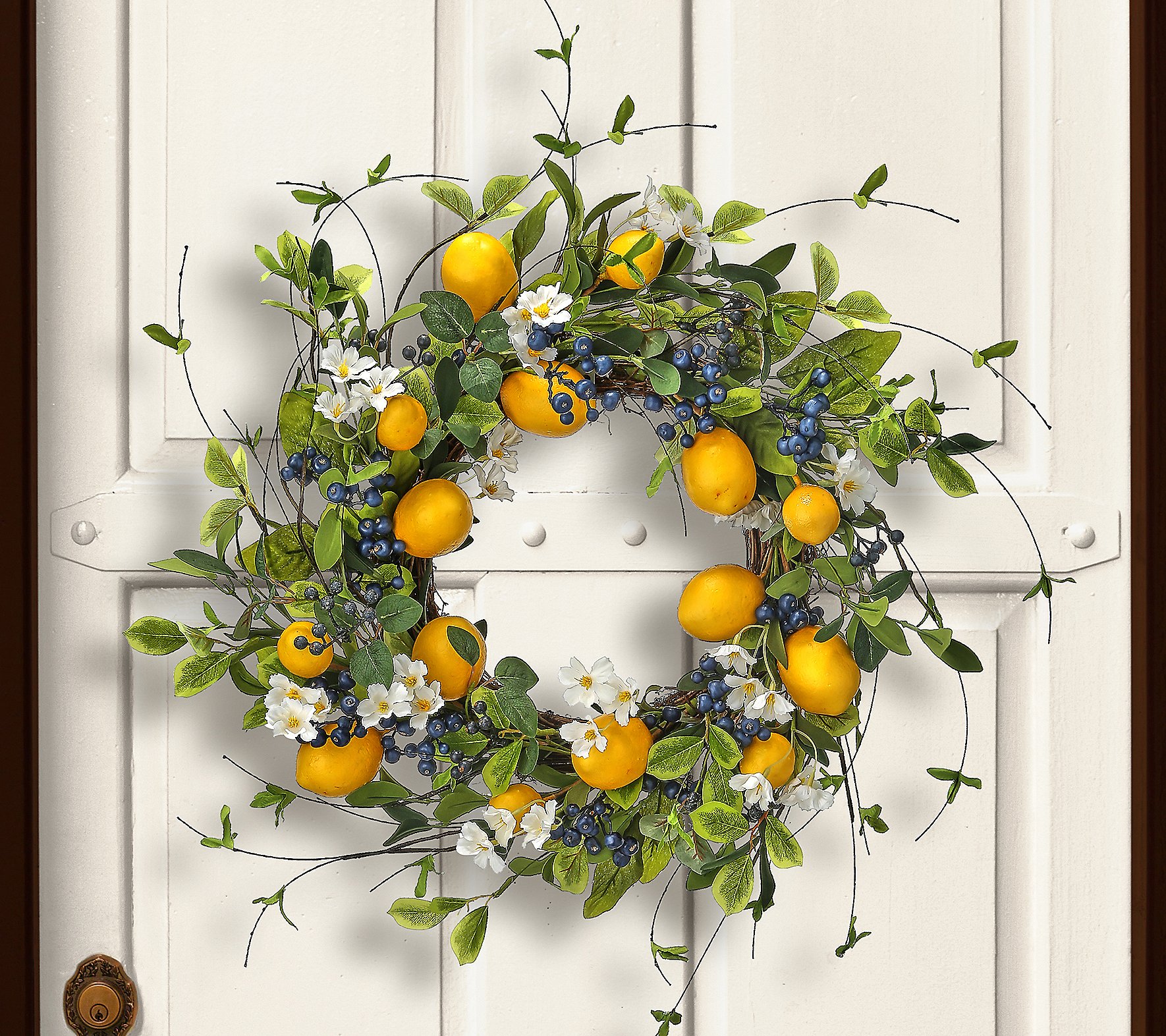 Flowering Lemon and Blueberry Wreath 24