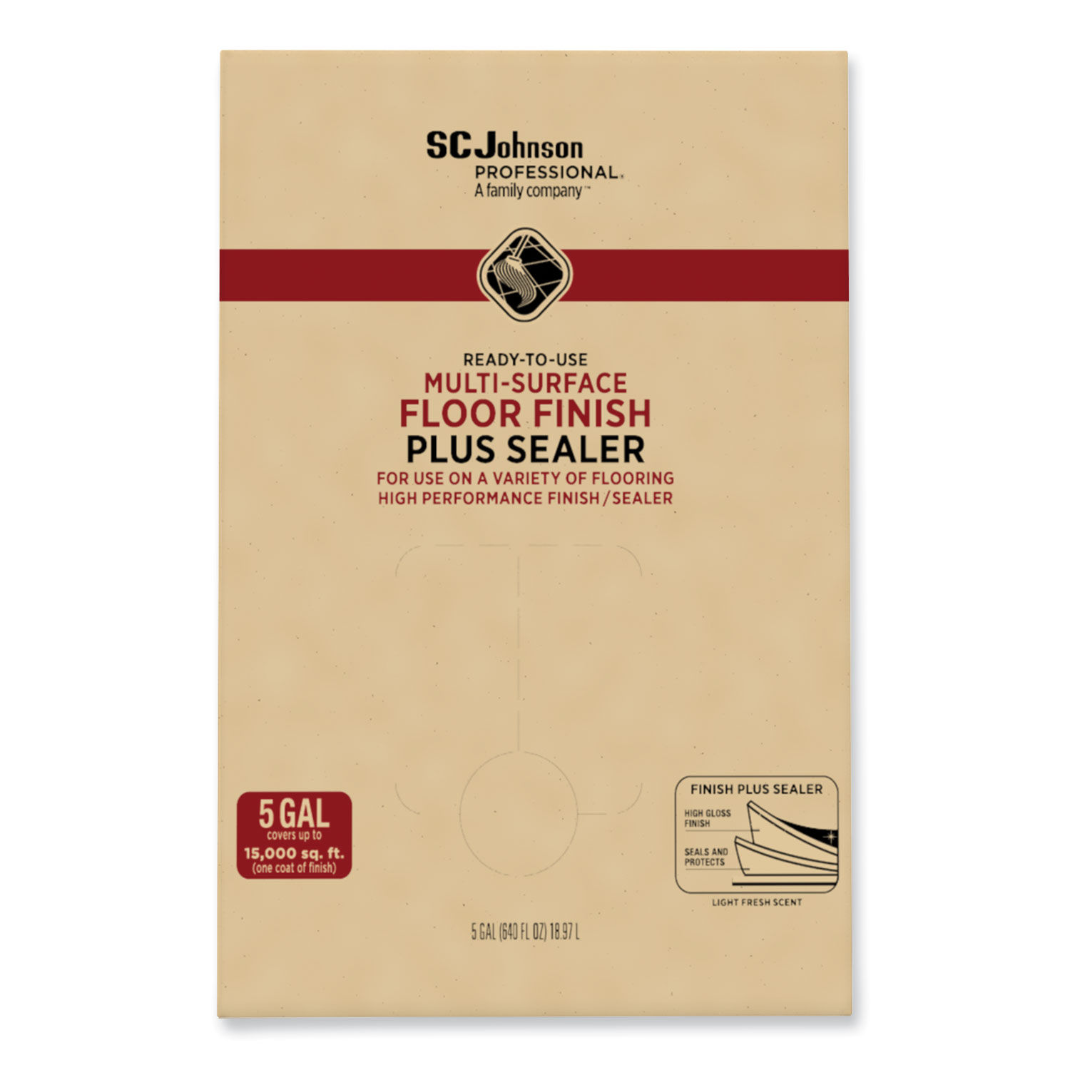 Ready-To-Use Multi-Surface Floor Finish Plus Sealer by SC Johnson Professionalandreg; SJN680074