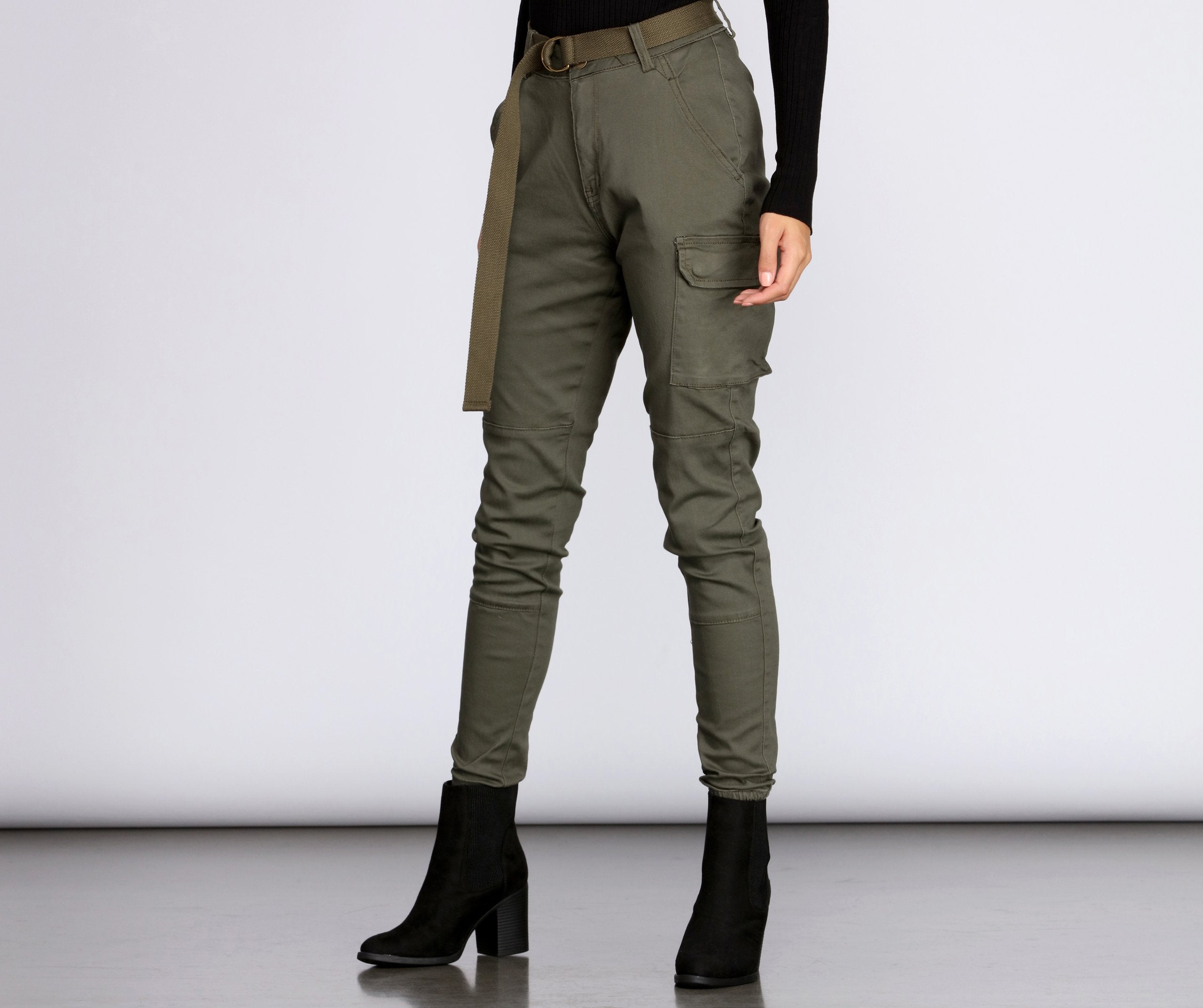 Cutie In Charge Cargo Joggers