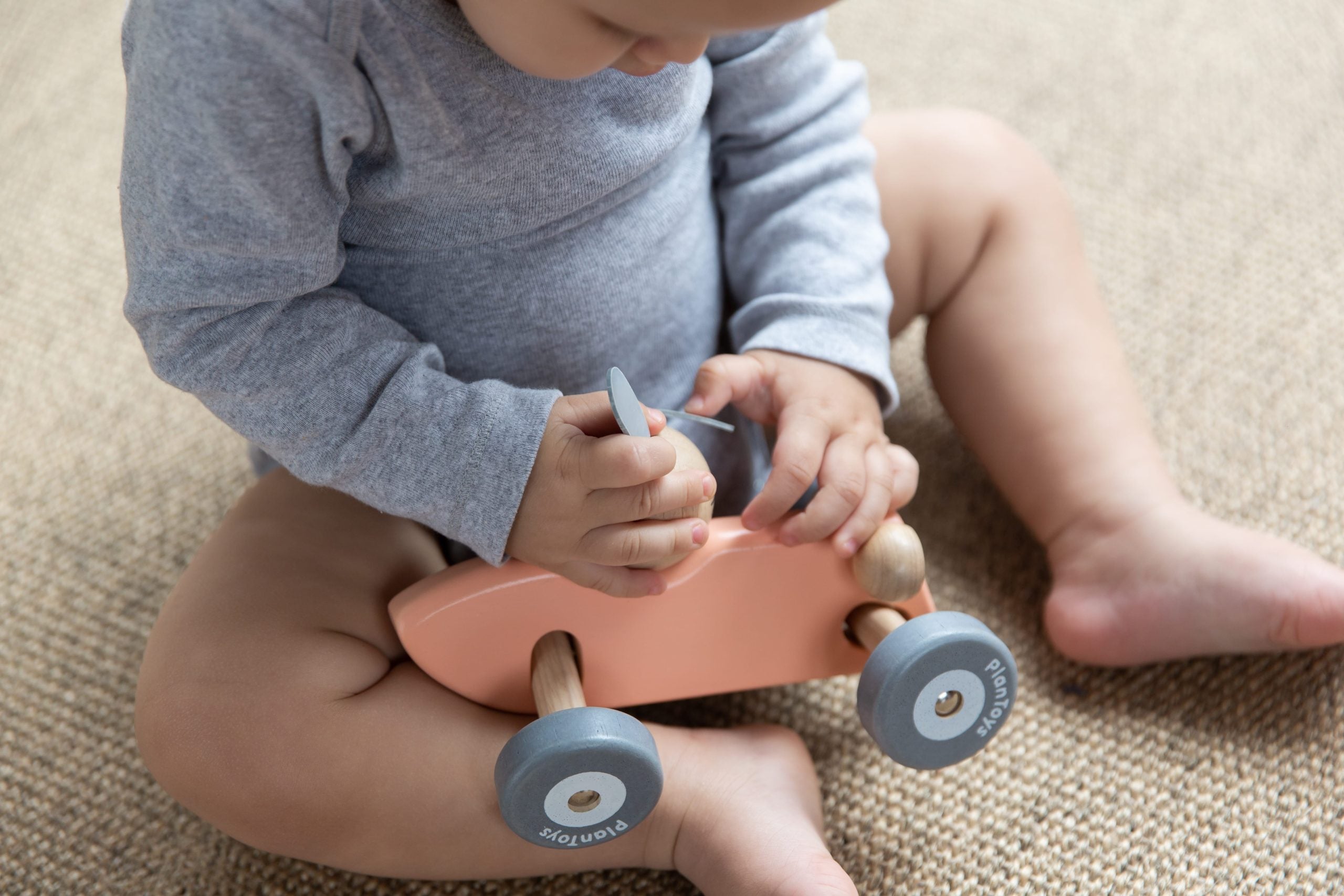 Wooden Bunny Racing Car