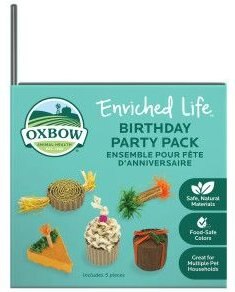 Oxbow Enriched Life Birthday Party Pack Small Pet Toy