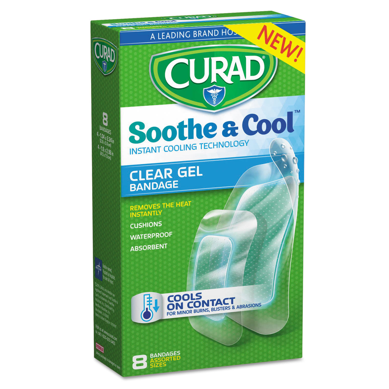 Soothe and Cool Clear Gel Bandages by Curadandreg; MIICUR5236