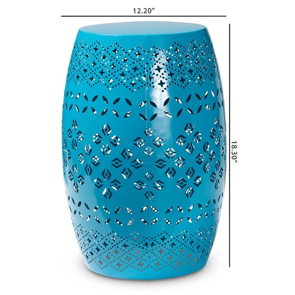 Lavinia Modern and Contemporary Metal Outdoor Side Table