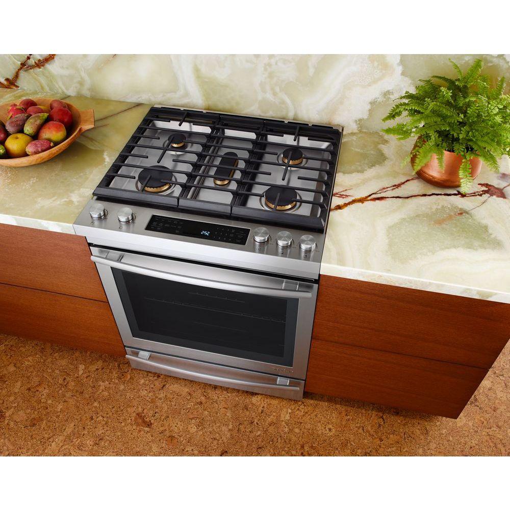 JennAir 30-inch Slide-in Gas Range with DuraFinish�Protection JGS1450FS